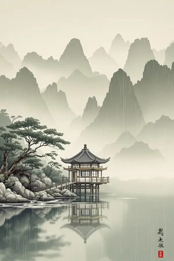烟雨楼阁 福利电影 《烟雨楼阁》封面 - 古风院线